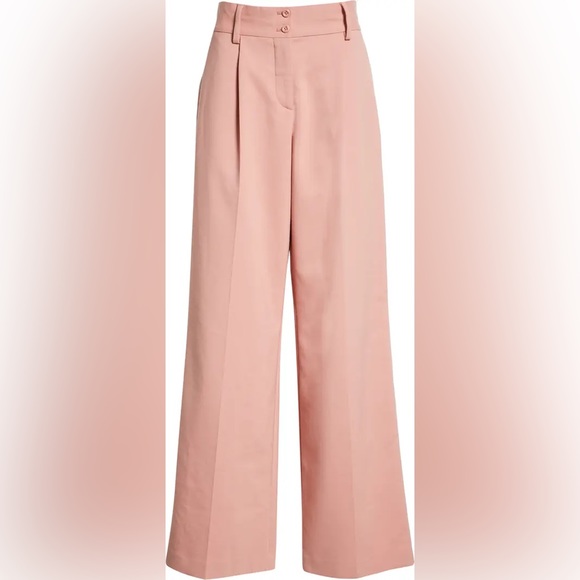 Seeby Chloe TROUSERS 6T7 - Muted Clay wide leg NEW with tag size 8 (40) - Picture 2 of 12
